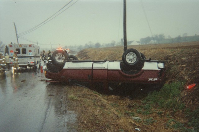 Ambulance 4-9 assisting Intercourse Fire with an auto accident; Route 340 east of New Holland Road... 4/30/05